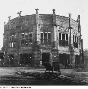 Leipzig, Panorama der Schlacht bei Leipzig, Feldbahngleise