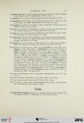 Varia (Nr. 929-990)