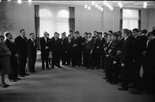Besuch von Schülern aus der Partnerstadt Nancy beim Helmholtz-Gymnasium.