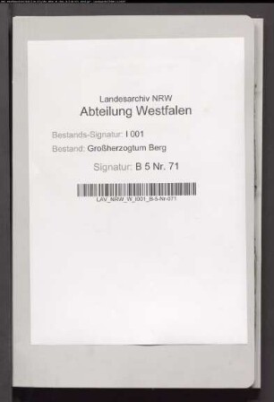 Teilung der Gemeinheiten im Kirchspiel Waltrop