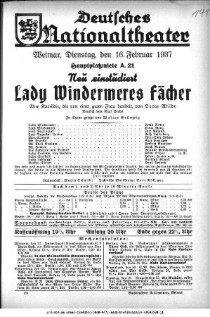 Lady Windermeres Fächer