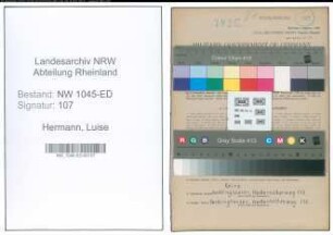 Entnazifizierung Luise Hermann , geb. 28.01.1913 (Lehrerin)