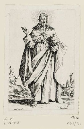 Christus als Welterlöser, aus: "Salvatoris Beatæ Mariæ Virginis Sancotrum Apostolorum Icones"