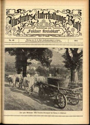 Ausgabe vom Sonntag, den 05. November 1911.