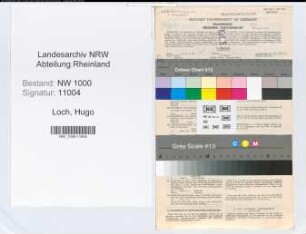 Entnazifizierung Hugo Loch, geb. 18.05.1900 (Bankangest.)