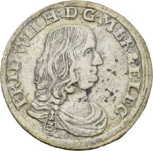 Dritteltaler des Kurfürsten Friedrich Wilhelm von Brandenburg, 1671