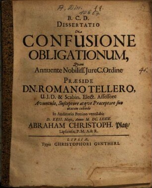 De confusione obligatonum