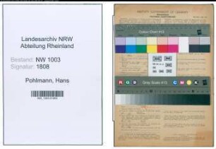 Entnazifizierung Hans Pohlmann , geb. 06.02.1915 (Anstreicher)