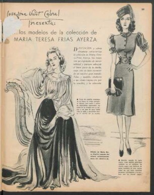 Josefina Vivot Cabral presenta: ...los modelos de la colección de María Teresa Frías Ayerza