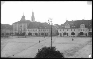 Ostritz in Sachsen. Marktplatz