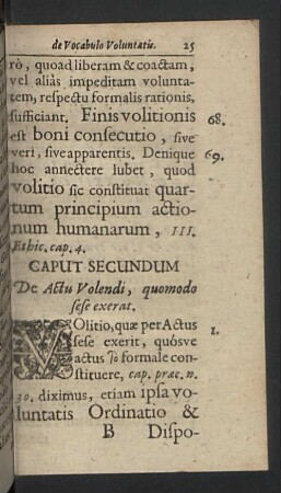 Caput secundum. De Actu Volendi