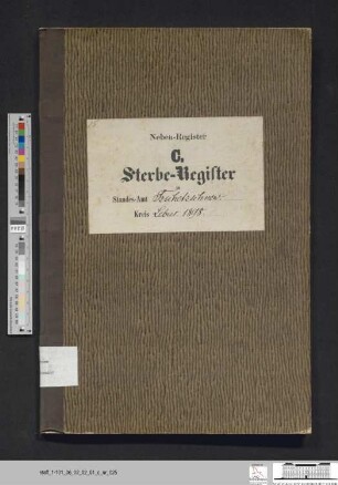 Sterberegister Güldendorf 1898