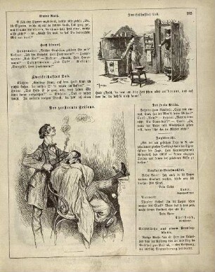 "Zweifelhaftes Lob" "Der zerstreute Friseur"