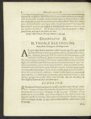 D. Thomae Bartholini