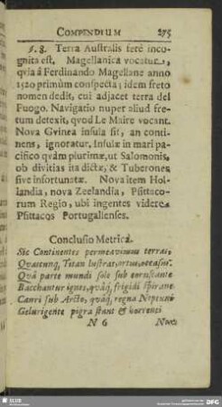 Conclusio Metrica