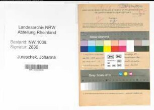Entnazifizierung Johanna Juraschek , geb. 06.02.1897 ()