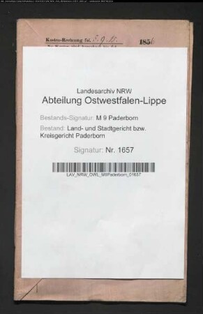 Erblasser: Eikermann, Elisabeth, geb. Gottschalk; Ehepartner: Eikermann, Joseph: