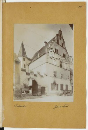 Wohnhaus, Rufach: Ansicht (aus: Skizzen- und Fotoalbum 16)