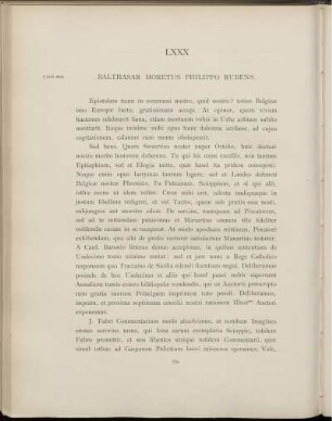 LXXX. Balthasar Moretus à Philippe Rubens. Anvers, 7 avril 1606