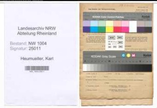 Entnazifizierung Karl Heumueller , geb. 27.04.1922 (Maurer)