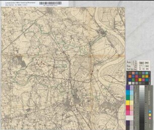 [Geplante Aufstellung von Warntafeln für den Kfz-Verkehr im Kreis Moers]. [Bürgermeisterei Repelen-Baerl].