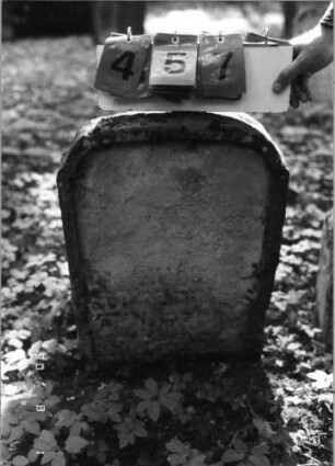 Grabstein 457 (Index: 99791192) Maße HxBxT: 80x43x11 cm: Grabstein 457