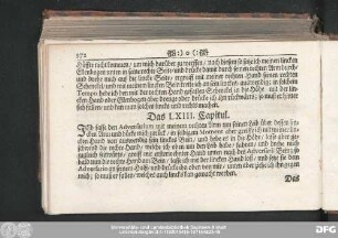 Das LXIII. Capitul.