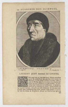 Bildnis des Laurentius Costerus