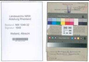 Entnazifizierung Albrecht Weiland , geb. 28.03.1892 (Beamter)