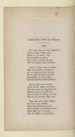 Orientalische Form und Färbung