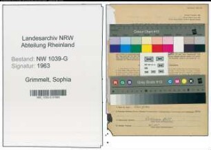 Entnazifizierung Sophia Grimmelt , geb. 29.01.1888 ()