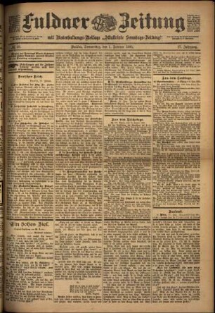 Ausgabe vom Donnerstag, den 01. Februar 1900.
