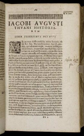 Liber Trigesimus Octavus.