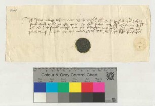 Brant Töbing (Tobinck) bescheinigt den Kämmerern den Empfang von 7 1/2 Mark 15 Schilling für 1/2 Fuder Salz.