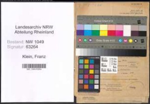 Entnazifizierung Franz Klein , geb. 19.04.1891 (Arbeiter)
