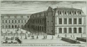 Ansicht des Palais Richelieu in Paris
