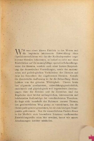 Ueber die Radicaloperation angeborener Hernien
