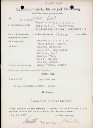 Keller, Magdalena