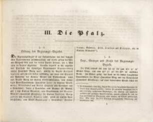 Atlas von Bayern : geographisch-statistisch-historisches Handbuch zur Kenntniß des Zustandes von Bayern in seiner gegenwärtigen Beschaffenheit für alle Stände : mit neun Karten, 4. Lieferung. Die Pfalz