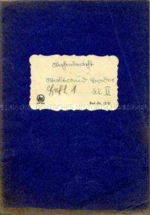 Schulheft einer Schülerin (Oberstufe) mit Schreibübungen
