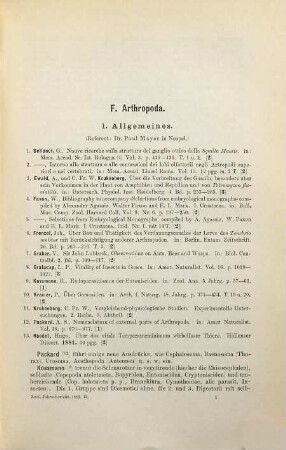Zoologischer Jahresbericht. 1882 (1883), Abth. 2