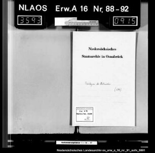 Abschrift der Gilde-Privilegien der Osnabrücker Hutmacher