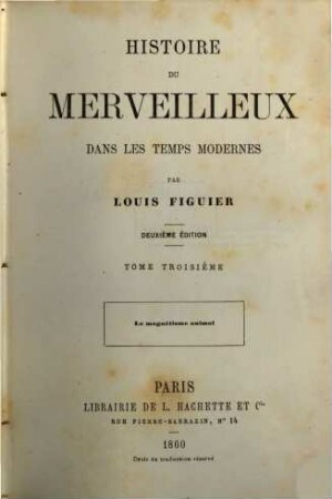 Histoire du merveilleux dans les temps modernes, 3