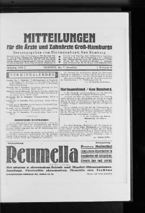 Hamburgische Aerztekammer.