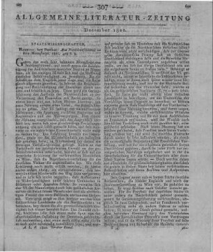 [Heß, J. L. v.]: Aus Nord-Deutschland kein Manuscript. Hamburg: Perthes 1821