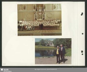 Karl-Heinz Hanicke und Werner Matschke im Park von Petro-Sawotsk (Petershof) (Bild 2)