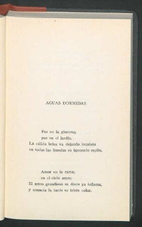 Aguas dormidas