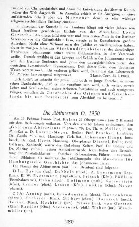 Die Abiturienten O. 1930