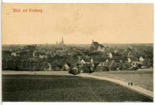 Freiberg. Blick auf Freiberg