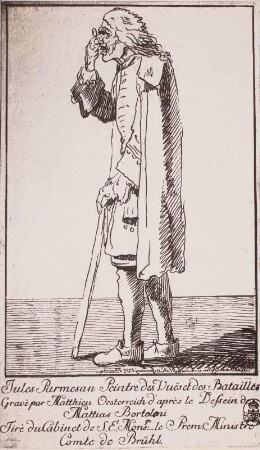 Karikatur auf den Maler Giulio Parmigiano
